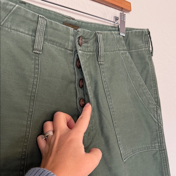 MOTHER Ankle Cropped Jeans in Sage - Picture 11 of 16